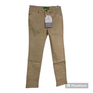 Sandrine Rose x Free People Sunflower Yellow Gold Jeans NWT Size 26 Ankle New
